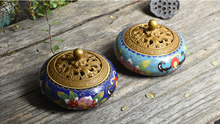 Esmaltes pinny cor artesanal, queimador de incenso em cobre, suporte budista, remoção de odor, fragrância doméstica 2024 - compre barato