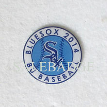 Пользовательская офсетная печать Вашего логотипа США жесткая эмаль бейсбольные значки 2 "круглая форма с эпоксидной смолой Высокое качество Быстрая доставка OEM/ODM 2024 - купить недорого
