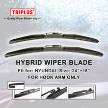 Hybrid Wiper Blade for Hyundai i20 (2008-Onwards) 1 set 24"+16", U HOOK Windscreen Wiper J HOOK Windshield Wipers 2024 - buy cheap