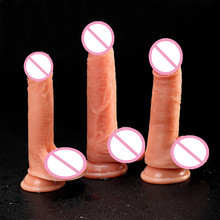 3 grandes de silicona realista vibrador con ventosa pene masculino Artificial Dick masturbador para mujeres juguetes sexuales para adultos, para mujer Dildo pene 2024 - compra barato