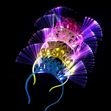 LED наряд для игрушки свет/развеселить/мигание/С Новым Годом/Оптическое волокно/светящаяся повязка на голову для детей и взрослых день рождения праздник сувениры 2024 - купить недорого