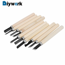 DIYWORK 10pcs/Set DIY Hand Tool Chisel Detailed Woodworking Hand Tool Hand Wood Carving Knife Tool 2024 - buy cheap