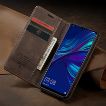 Роскошный Ретро Матовый кожаный чехол для Huawei P Smart 2019 Capa автоматический Магнит флип-кошелек чехол для Huawei P20 противоударный чехол 2024 - купить недорого