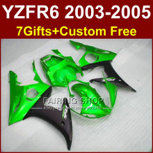 Piezas de reparación de carrocería para motocicleta, kit de carenado verde brillante para YAMAHA r6 03 04 05, conjuntos de carenados para motocicleta YZF R6 2003 2004 2005 I86G 2024 - compra barato