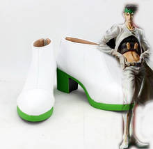 JoJo's Bizarre Adventure Rohan Kishibe High Heel Shoes Boots Cosplay Custom Made 2024 - buy cheap