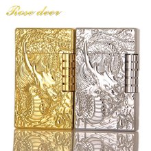 Flying dragon engravingmetal plating windproof lighter smoking lighters Men gas flame Cigarette Lighter Gift 2024 - buy cheap