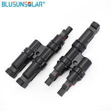 100 Pairs/lot 2 To 1 T Branch pv solar Connector 2 In 1 Branch Connectors For Solar Pv System LJQ140Solar 2024 - buy cheap