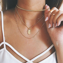 Fashion Female choker Necklace Women Two Layers Necklaces Gold Color  Necklace  On Neck Jewelry Charm Hot Sale 2024 - buy cheap