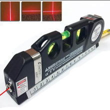 Fita laser infravermelho 4 em 1, ferramenta de medição de nível multiuso com laser de 2.5m 2024 - compre barato