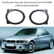 Front Bumper Fog Light Ring Cover Lamp Grille Surround Trim Fit for BMW 3 E46 M 3 Sport 2000-2005 2024 - buy cheap