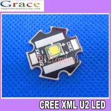 Cree xlamp-emissor de led branco, xml u2, 10w, 6000k-6500k, cor com 20mm, base de estrela e pcb, imperdível 2024 - compre barato