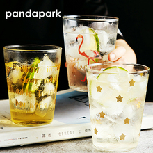Pandapark New Fashion Cute Creative Letter Glass Mug Cup Tea Cup Milk Coffee Mugs Breakfast Cup Meow Fruit Juice Tumbler PPX051 2024 - buy cheap