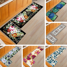 Floral Print Kitchen Mat Anti-slip Floor Mat Door Mats Outdoor Hallway Bathroom Bedroom Area Rug Living Room alfombra cocina 2024 - buy cheap