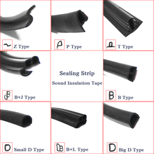 Уплотнительные ленты для двери автомобиля 3 м, B Big D Z P T L J, звукоизоляционная Водонепроницаемая Уплотнительная наклейка для багажника, универсальные автомобильные аксессуары 2024 - купить недорого