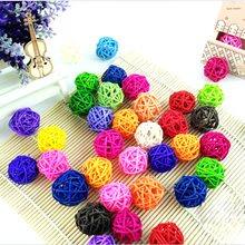 8pcs/lot Mix color Decor Rattan Wicker Cane 40mm & 50mm Decoration Balls for Home Garden Patio Wedding Birthday Party decoration 2024 - buy cheap