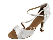 New Women White Wedding Bridal Dance Shoes Latin Ballroom Shoes Salsa Dance Shoes Size 35,36,37,38,39,40,41 2024 - buy cheap