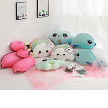 Fresh Cute Cloud&Rainbow&Whale&Flamingo Plush Pillow Soft Cartoon Stuffed Cushion Doll New Home Decoration Toys Girls Best Gifts 2024 - buy cheap