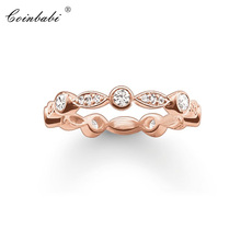 Ring Eye Rose Gold Color Zirconia Cute Gift For women,Europe Style Glam Jewelry Eternity Rings  Fashion Jewelry Wholesale 2024 - buy cheap