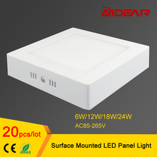 6W 12W 18W 24W Square Led Panel Light Surface Mounted Led Downlight lighting AC85-265V free shipping 2024 - buy cheap