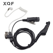 XQF гарнитура с пневматической трубкой для видеонаблюдения PTT для Motorola DGP8050 DGP8550 APX2000 DP3600 DP3601 двухсторонняя радиостанция Walkie Talkie 2024 - купить недорого