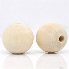 DoreenBeads 50PCs Round Wood Loose Spacer Beads DIY Jewelry Making Wooden Accessories ,Fast Shipping, 17mm-18mm (B12713), yiwu 2024 - buy cheap