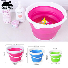 Outdoor Travel Household Items Bath Bucket Silicone Foldable Bucket Kitchen Camp Fishing Bucket Bath Bucket Household Item 2024 - buy cheap