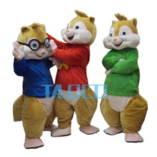 Disfraz de mascota Alvin And Chipmunks para adultos Szie ventas vestido de fiesta traje de fiesta envío gratis 2024 - compra barato