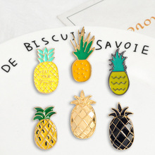 Various pineapple series Badges Brooches Cartoon Cute Fruit Denim Enamel lapel pins party Gifts for friends Jewelry wholesale 2024 - buy cheap