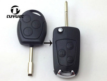 3 Buttons Modified Folding Flip Remote Key Shell For Ford Mondeo FOB Case With Logo 2024 - buy cheap