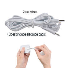 2Pcs 2.5mm Double Plug Electrode Cable Line Wires for Body Massager TENS Therapy Device Nerve Muscle Stimulator 1.5m 2 in 1 Head 2024 - buy cheap