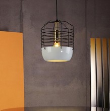 Loft Style Creative Cage Droplight LED Pendant Light Fixtures For Dining Room Hanging Lamp Vintage Industrial Lighting 2024 - buy cheap