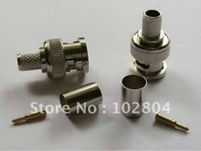 BNC Plug Crimp Coaxial Connector 3-Piece for RG59 50 Set  per Lot 2024 - buy cheap