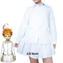 Camisa prometida yakusoku no bebés, uniforme escolar roupa fantasia de anime 2024 - compre barato