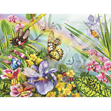 Full square/Round drill Diamond embroidery butterfly flower 5D diamond Painting Cross Stitch Rhinestone Mosaic F01 2024 - buy cheap