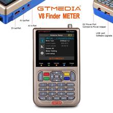 FREESAT/GTMEDIA V8 Finder Meter 3,5 "LCD DVB-S2/S2X Цифровой спутниковый Finder высокой четкости H.265 и 4000mAh аккумулятор SatFinder 2024 - купить недорого
