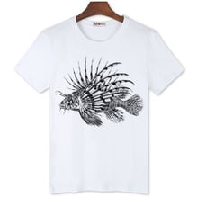 2021 New arrival Hand Painted fish 3D shirts Beautiful design creative fashion new shirts for men 2024 - buy cheap