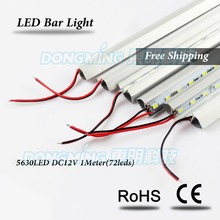 5630  LED luces Strip 72leds 100cm led bar light dc 12v under cabinet light for kitchen closet with U/V Shape Aluminium Profile 2024 - buy cheap
