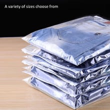 100Pcs Mni size Transparent Clothing Zipper Packaging Bag,Organize Storage Bag,Plastic Packaging Bags 2024 - buy cheap