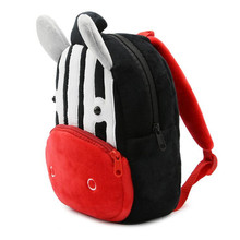 2-4 Years 3D Zebra Kids Plush Backpack Cute Children Students School Bag For Girls Boys Rucksack 2024 - buy cheap