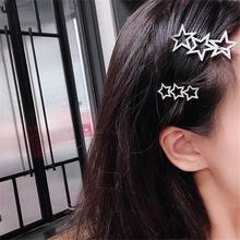 Coreia cristal brilhante strass estrela oca grampos de cabelo para as mulheres joias estilosas grampos de cabelo para meninas presentes 2024 - compre barato