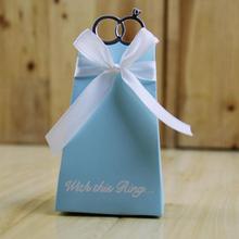 100pcs New Candy Box Wedding Favors Paper Gift Boxes with Ribbon Baby Shower Birthday Gifts Bag Party Supplies Aid Mubarak 2024 - buy cheap