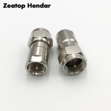 1Pcs Brass FME Male Plug to F Type TV Male Jack M/M RF Coaxial Converter Adapter 50 ohm Straight High Quality Connector 2024 - buy cheap