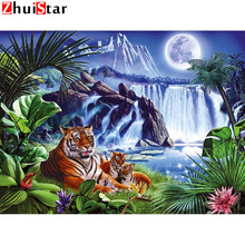 5D Diamond Painting Animals Cross Stitch Tiger DIY Full Drill Resin Diamond Embroidery Decoration Home Rhinestones XY1 2024 - buy cheap