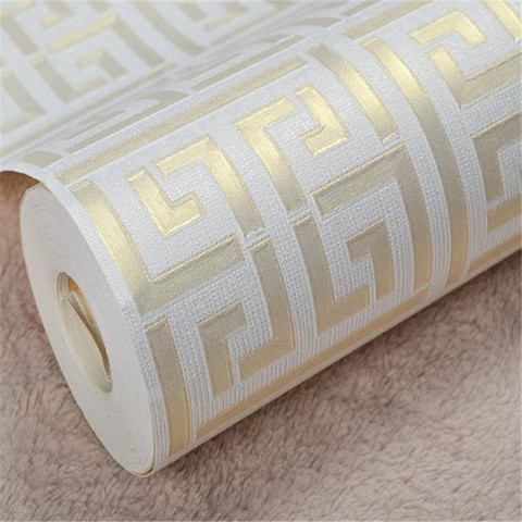 Gold Silver Pvc Wallpapers Rolls Textured Black White Wallpapers Geometric Metallic Vinyl Wall Paper Home Decor Living Room Buy Cheap In An Online Store With Delivery Price Comparison Specifications Photos And