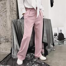 Nuevos Pantalones rectos de Color salvaje suelto sencillo temperamento para hombre versión coreana de los pantalones largos informales de otoño 2024 - compra barato