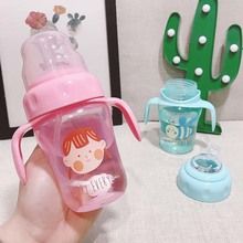 3 in 1 Baby Bottle Tritan Water Milk Bottle with Handle Straw Feeding Drinking Bottle Maternal Child Supplies Food Feeder Tool 2024 - buy cheap