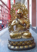 xd 003009 32 Inch Chinese gilt bronze carved Esoteric Buddhism buddha Sculpture statue 2024 - buy cheap