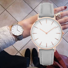 New Fashion Simple Leather Women Watches Ladies Fashion Casual Dress Quartz Watch Female Gift Clock Montre Femme Relojes Mujer 2024 - buy cheap