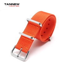 High-quality  Orange 18mm 20mm 22mm 24mm waterproof nylon strap NATO strap fashion zulu watchband  stainless steel buckle 2024 - buy cheap