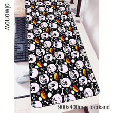 undertale padmouse 900x400x3mm gaming mousepad hot sales large mouse pad gamer computer desk locrkand mat notbook mousemat pc 2024 - buy cheap